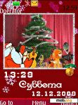 Скачать тему clock New Year2 animated ru