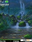 Download mobile theme Waterfall in jungle