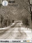 Download mobile theme winter road