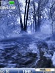 Download mobile theme Cold winter river