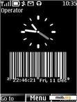 Download mobile theme Barcode Clock