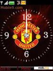 Download mobile theme Man U clock