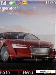 Download mobile theme audi red clock car