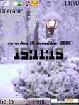 Download mobile theme Winter Clock