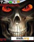 Download mobile theme Red Eyes Skull