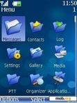 Download mobile theme Blue Sparkle