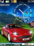 Download mobile theme Flash Clock Car