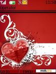 Download mobile theme red love