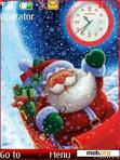 Download mobile theme santa clock