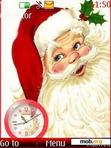 Download mobile theme santa clock