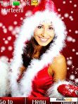 Download mobile theme Santa Girl