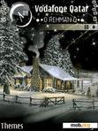 Download mobile theme snow on house