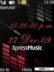 Download mobile theme Xpress Music Clock By ACAPELLA