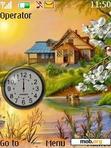 Download mobile theme house   clock