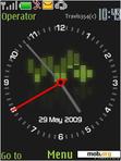 Download mobile theme Green Beat clock