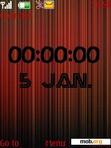 Download mobile theme Red Digital Clock By ACAPELLA