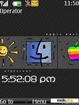 Download mobile theme Mac Art Clock