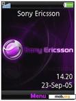 Download mobile theme Sony Ericsson Purple