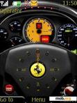 Download mobile theme Drive The Ferrari Clock