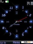 Download mobile theme blue clock