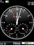 Download mobile theme black clock