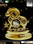 Download mobile theme Golden Aries, animat