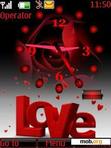 Download mobile theme love clock