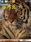 Download mobile theme tiger clock