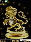 Download mobile theme Gold leo, animation