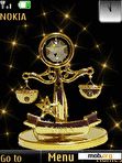 Download mobile theme Golden Libra , anim