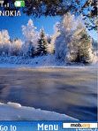Download mobile theme Icy river animated