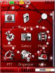 Download mobile theme red heart animated