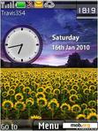 Download mobile theme Sunflower clock