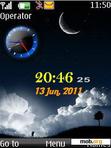 Download mobile theme Moon Duel Clock