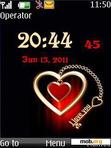 Download mobile theme Heart Clock