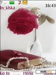 Download mobile theme Rose and pearls animated