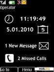 Download mobile theme Black Info Clock