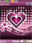 Download mobile theme Pink Heart Animated