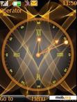 Download mobile theme golden clock