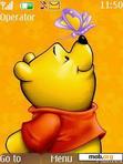 Download mobile theme pooh and butterfly