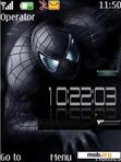 Download mobile theme spiderman clock