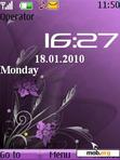 Download mobile theme Purple Clock