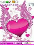 Download mobile theme pink heart