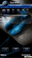 Скачать тему Blue lips