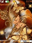 Download mobile theme golden butterfly