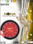 Download mobile theme Nokia clock