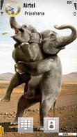 Download mobile theme funny elephants