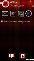 Download mobile theme Carbon Red by IND190