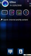 Download mobile theme Carbon Blue by IND190
