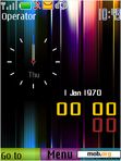 Download mobile theme colorful swf clock